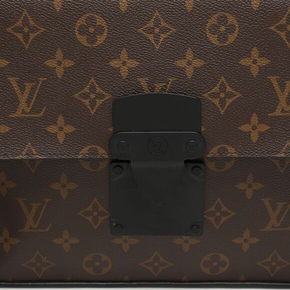 Louis Vuitton Monogram Macassar Canvas S Lock Pouch - Picture 5 of 7